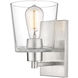 Evalon Indoor Wall Sconce Wall Light in Brushed Nickel